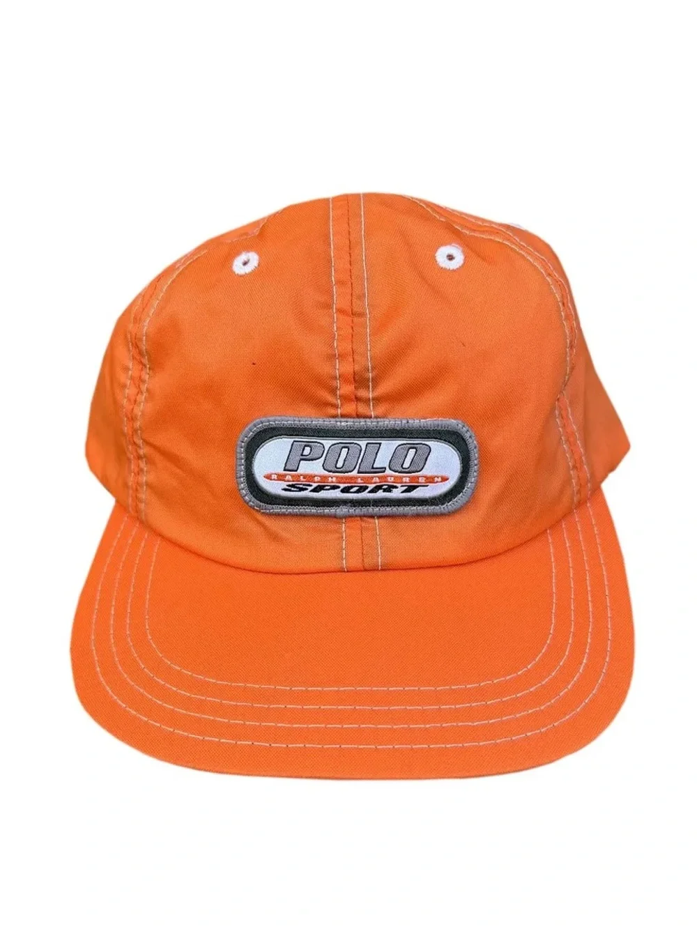 Vintage Polo Sport Ralph Lauren Orange Nylon Hat